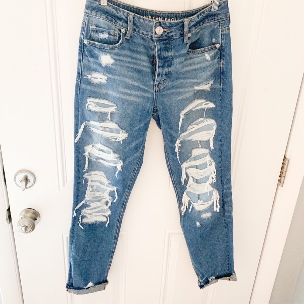 AE Distressed Boyfriend Jeans